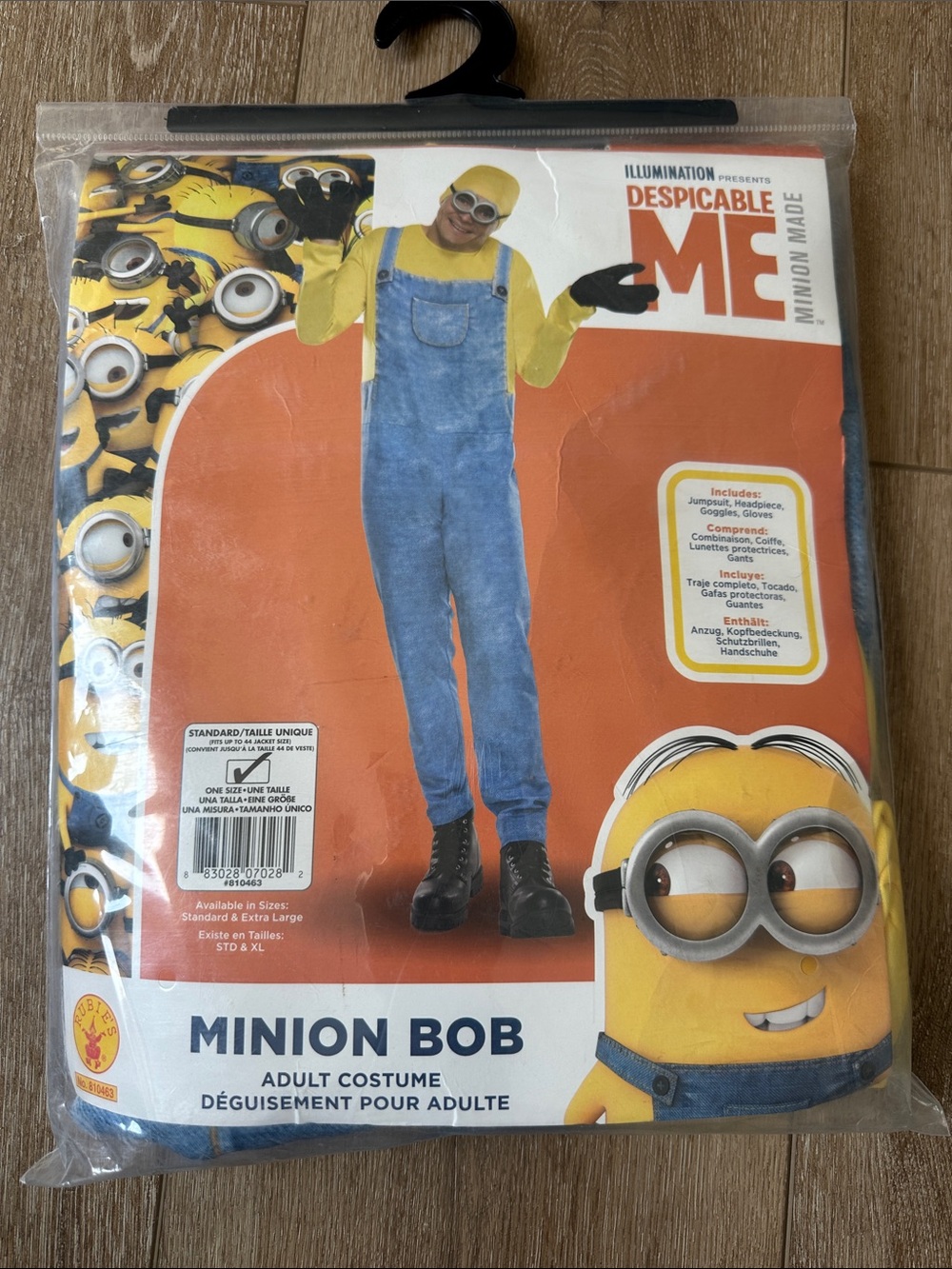 Rubie's Minion Bob Adult Costume NWT One Size Halloween Cosplay
